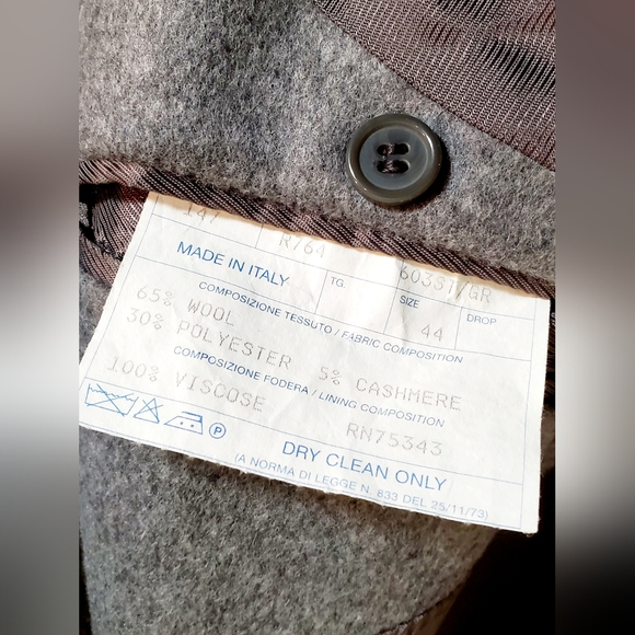 Ragusa Classic Women's Wool and Cashmere Blend Pea Coat Size 44 (2XL) - Picture 5 of 9